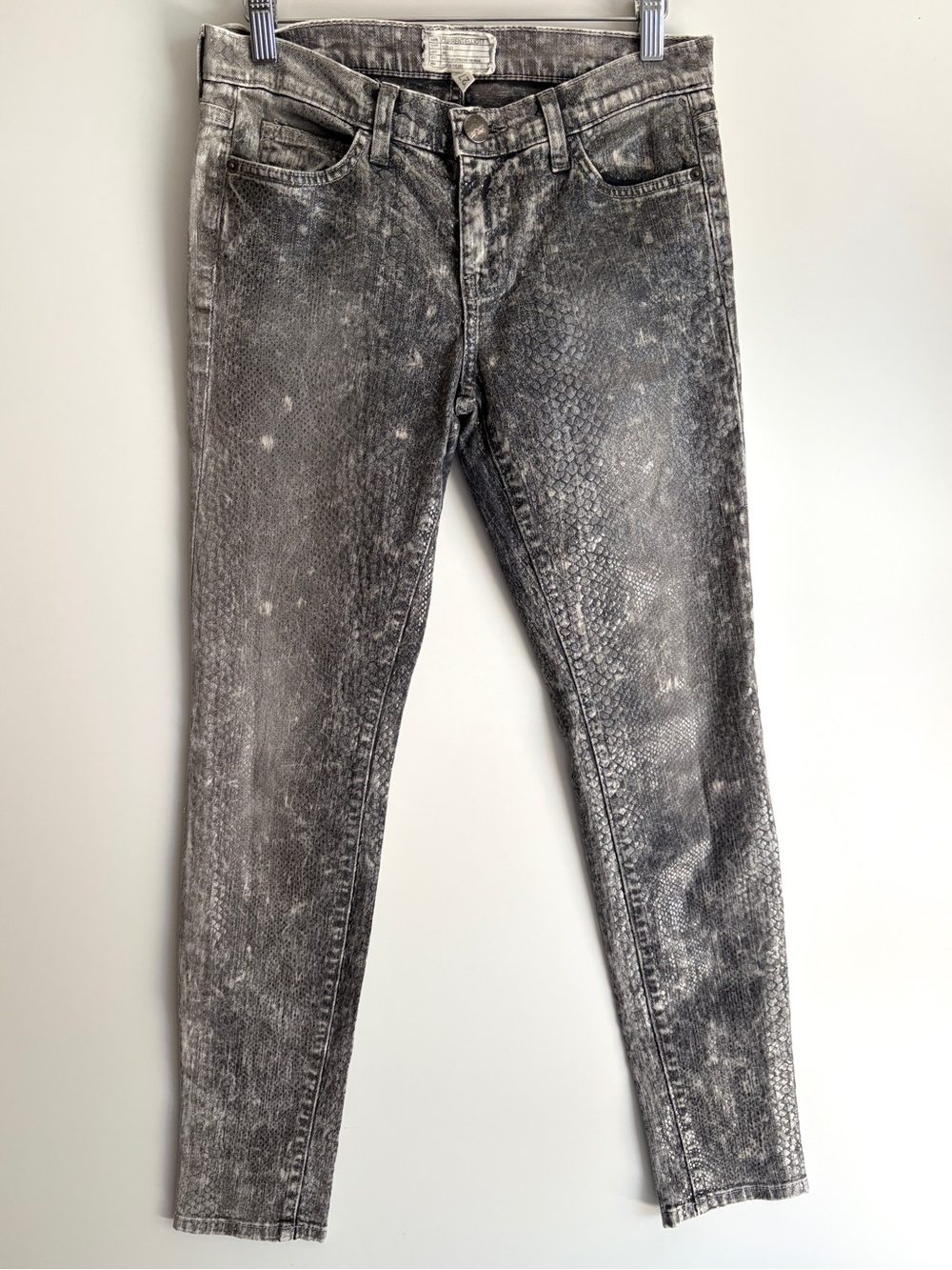 Current Elliott Ankle Skinny in Snakeskin, Sz 27